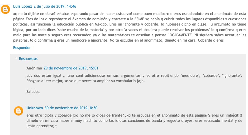 Maestro pelea con alumnos por malas reseñas
