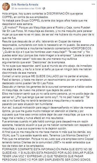 Discriminación en Coppel