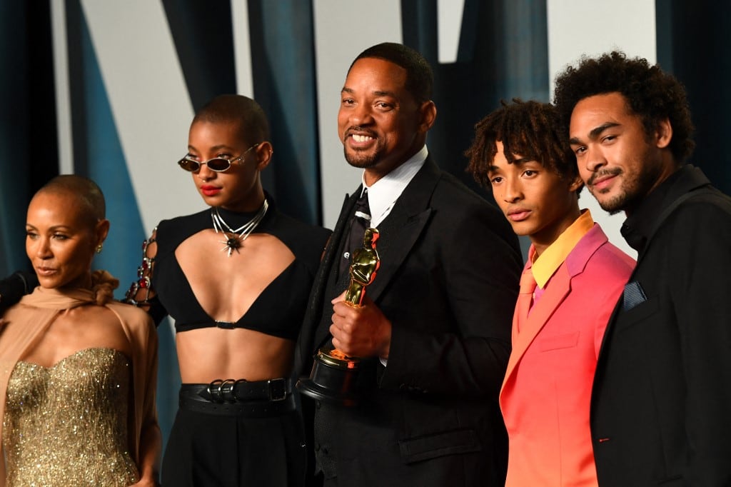 Will Smith, Jada Pinkett Smith y sus hijos Trey Smith, Jaden Smith y Willow Smith
