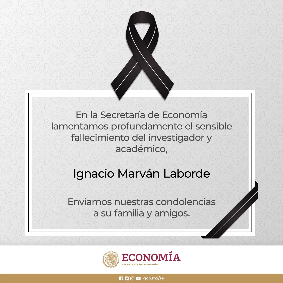 Lamentan muerte de Ignacio Marván Laborde
