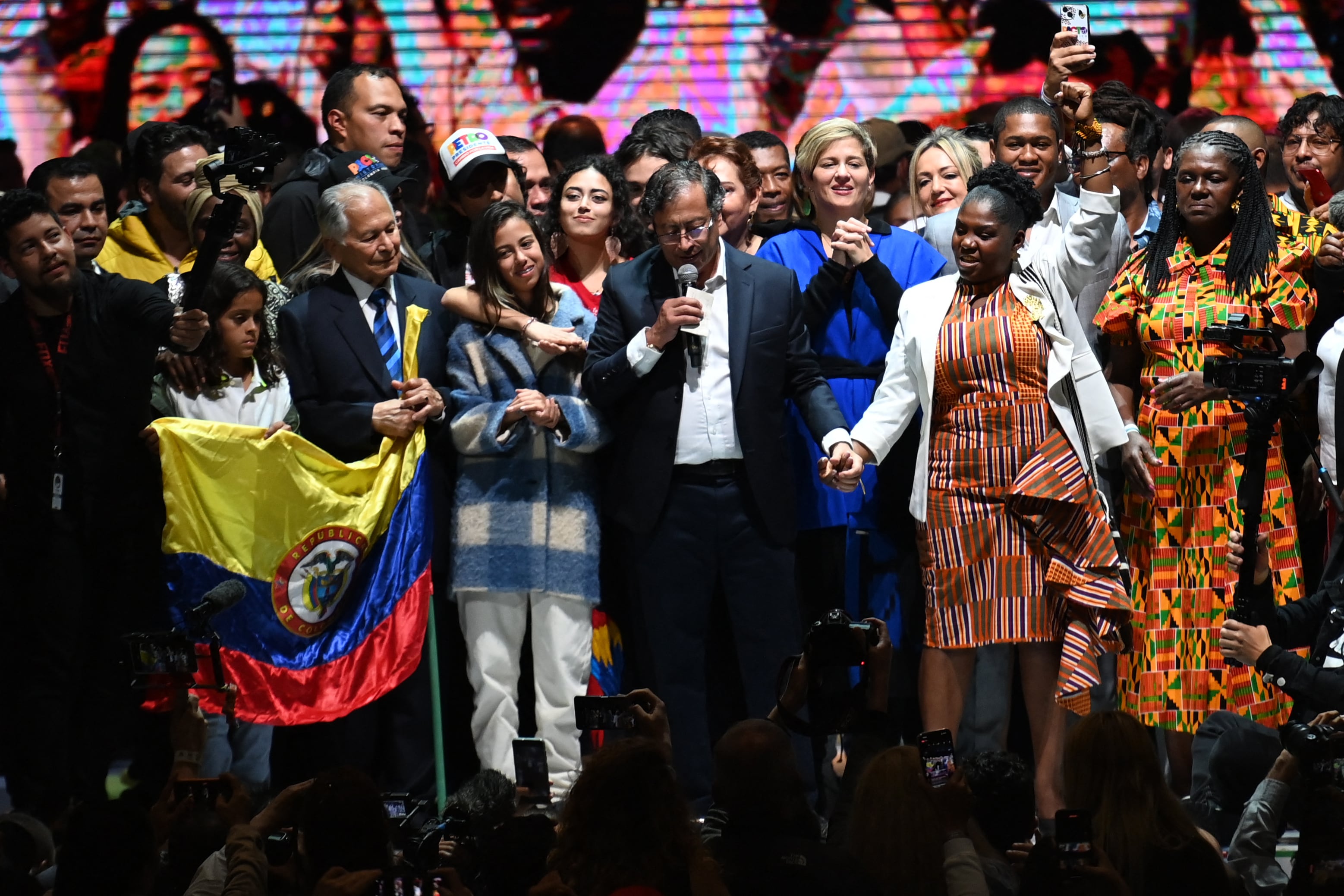 Gustavo Petro, presidente electo de Colombia, y Francia Márquez, vicepresidenta