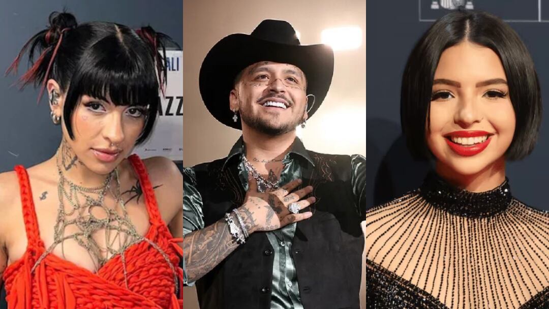 Christian Nodal confunde a Cazzu con Ángela Aguilar y dice que es su esposa