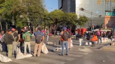 Caos en Reforma: protesta de trabajadores del Metro CDMX por falta de pago