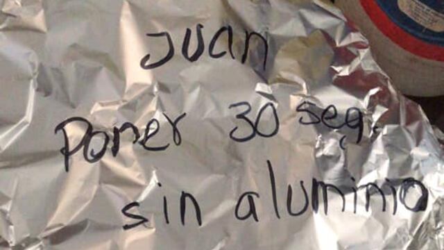 Su mamá le dejó instrucciones precisas.