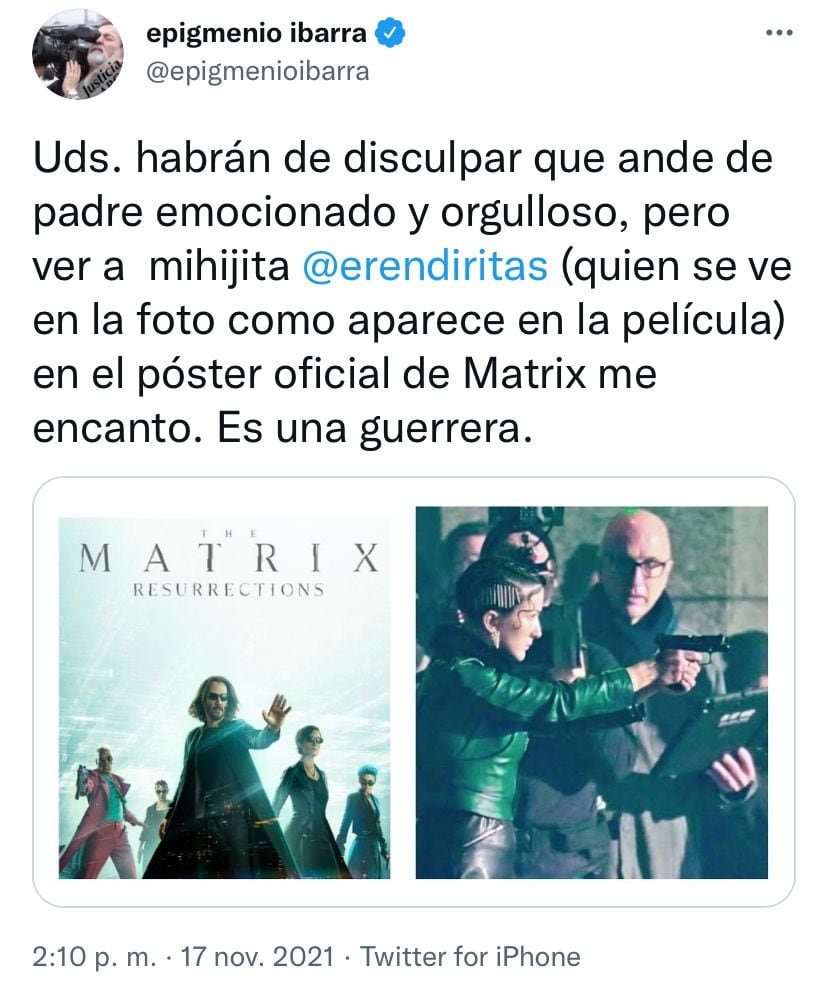 Epigmenio Ibarra se expresa orgulloso