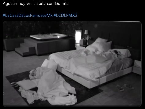Así habrían dormido Gomita y Agustín Fernández en la suite de La Casa de los Famosos México.