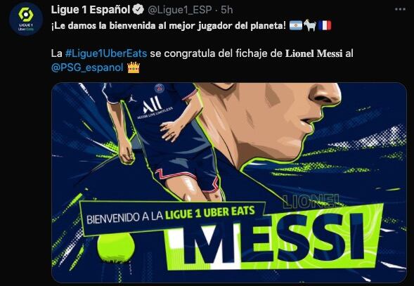 Messi recibió la bienvenida de la Ligue 1