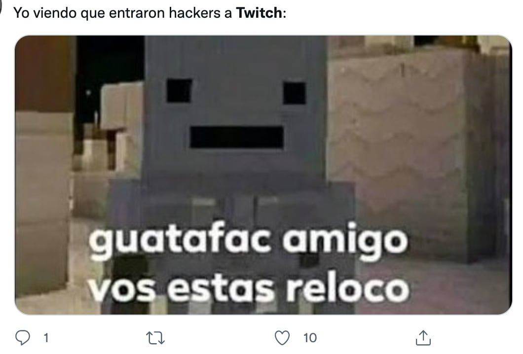 Memes de la filtración de Twitch