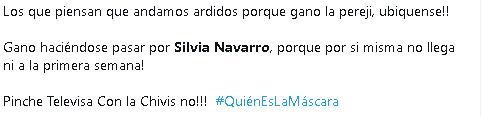 Usuarios acusan que Silvia Navarro fue usada en Quién es la Máscara 2023.