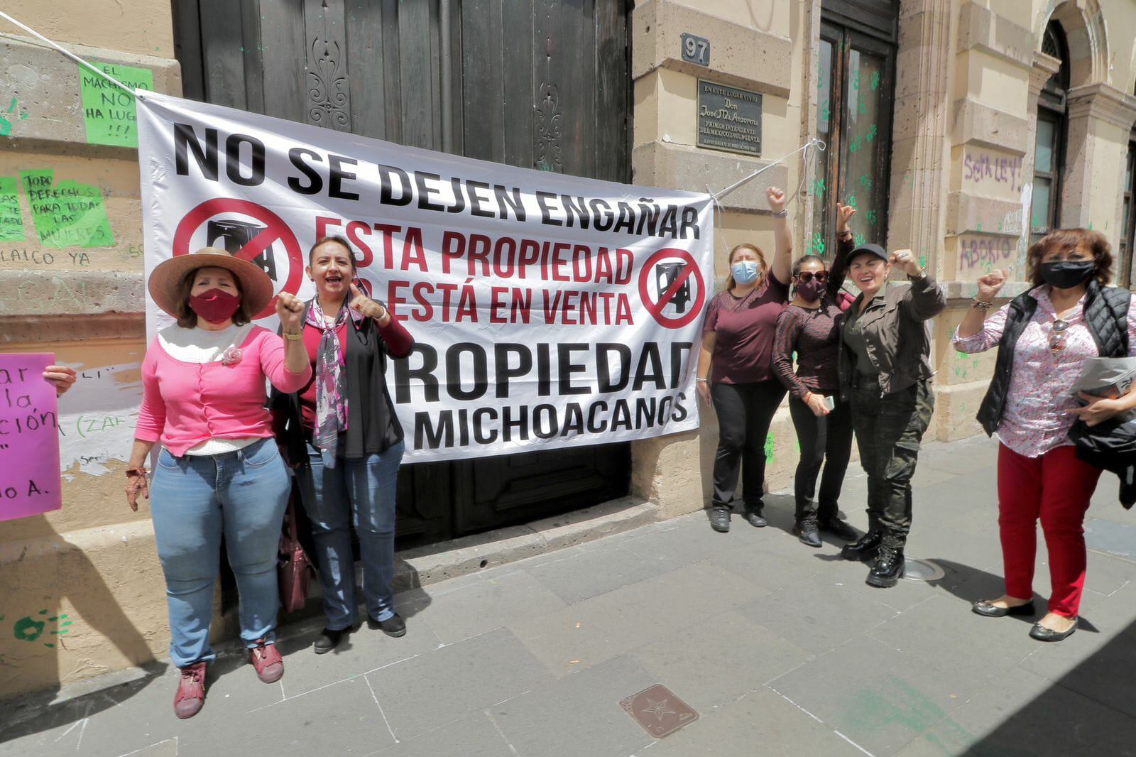 Plantón Congreso de Michoacán