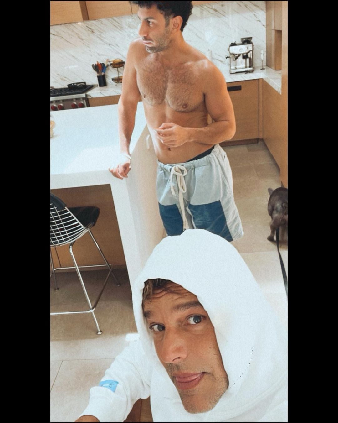 Ricky Martin y Jwan Yosef.