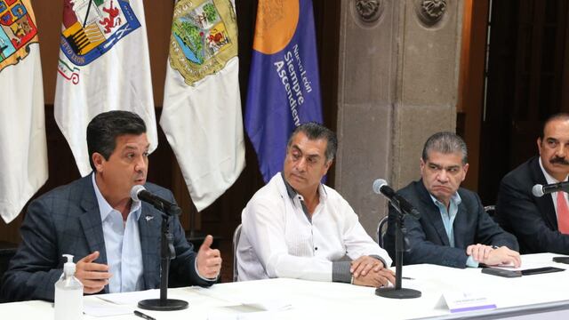 Los tres gobernadores se reunieron en Monterrey.