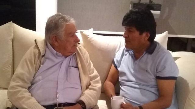 José Mujica y Evo Morales. Reunión en la CDMX.