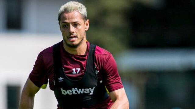 ‘Chicharito’ entrena con los Hammers.