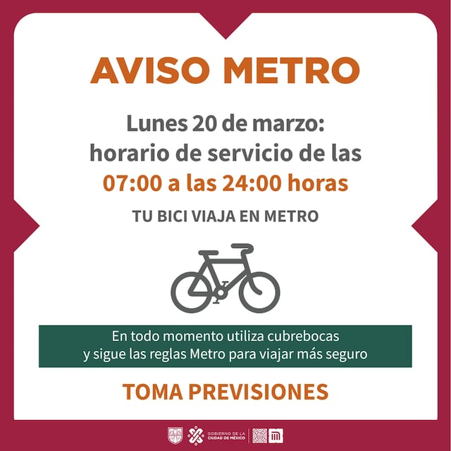 ¿A qué hora abre el Metro el lunes 20 de marzo? Difunden horario de ...