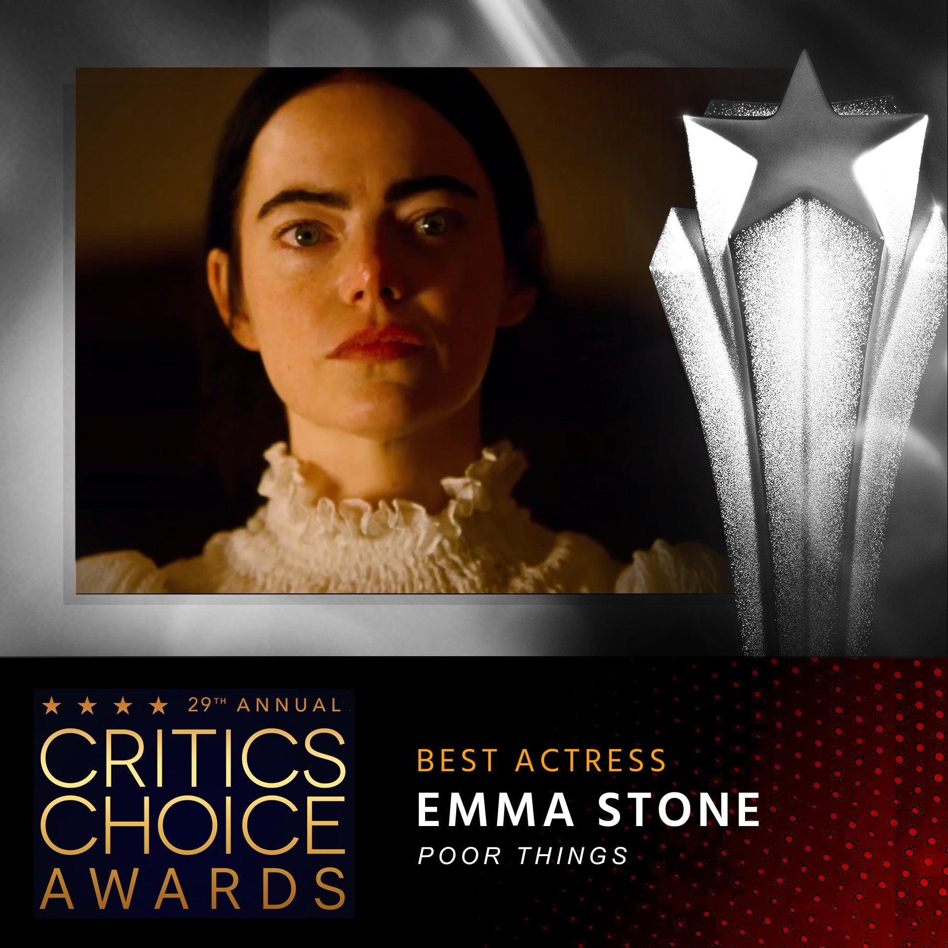Emma Stone, ganadora Critics Choice Awards 2024