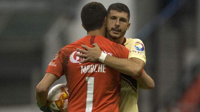 Agustín Marchesín y Guido Rodríguez.