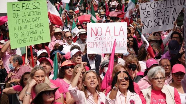 Marcha vs sobrerrepresentación en INE