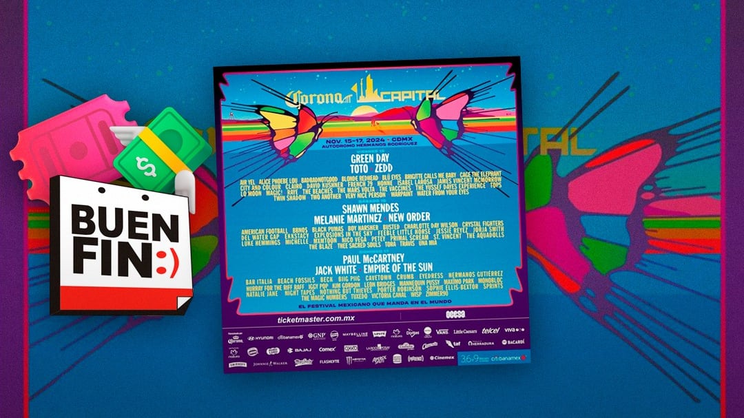 Descuentos Buen Fin 2024 en Ticketmaster: Corona Capital 2024 al 50% y más eventos