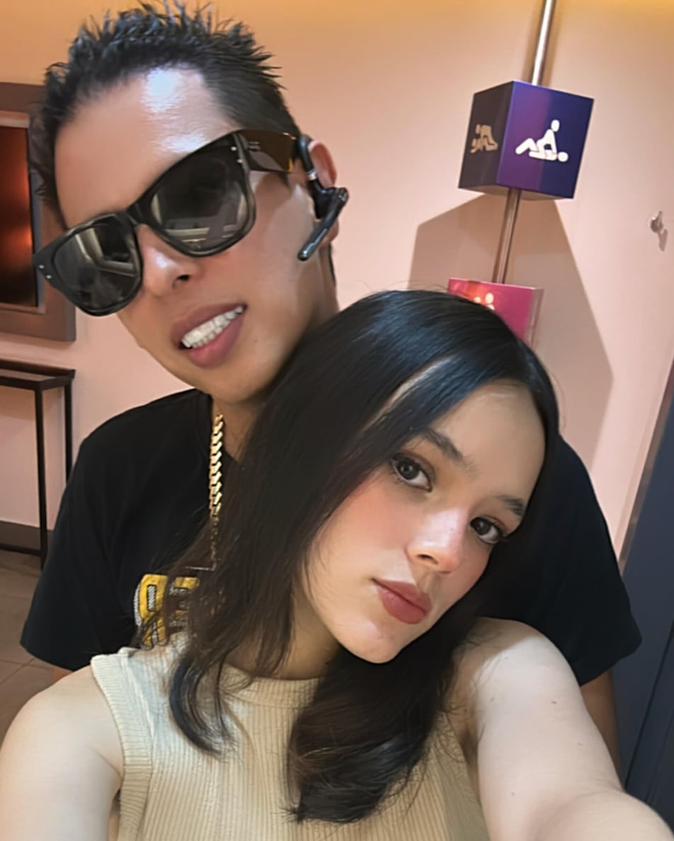 Alex Marín y su novia, Lesly Marín