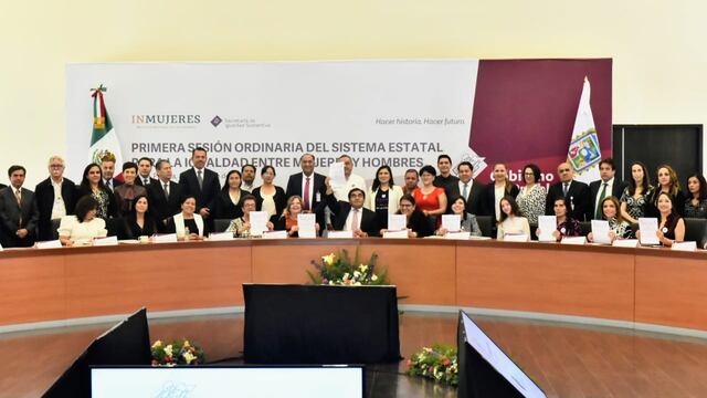 Sesiona Sistema Estatal para Igualdad entre Mujeres y Hombres.