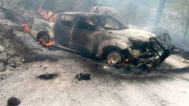Ocho muertos y dos vehículos calcinados en Guachochi