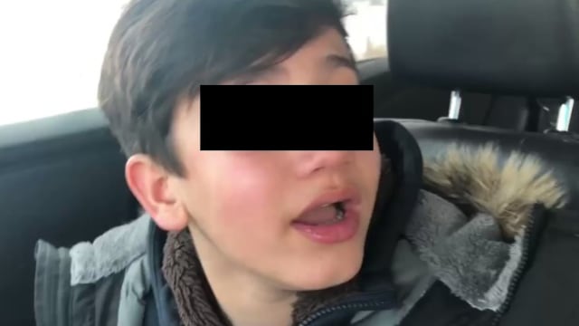 El niño traumatizado por la experiencia.