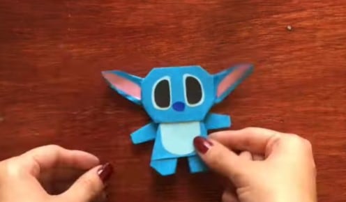 Stitch origami fácil