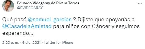 Eduardo Videgaray reclama a Samuel García