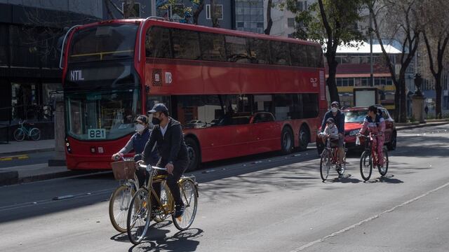 Paseo ciclista en la CDMX