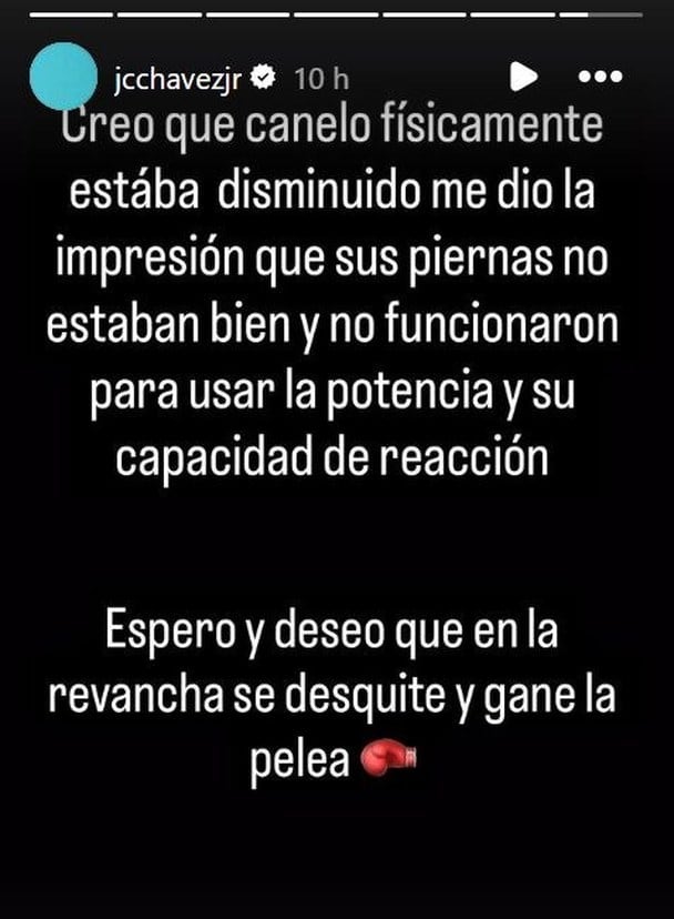 Julio César Chávez Jr. le manda mensaje al Canelo Álvarez.