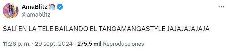 AmaBlitz apareció en La Casa de los Famosos 2024 bailando el Tangamanga Style