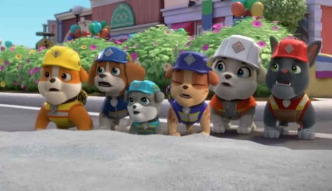 Rubble y Chase salvan al Sr. McTortuga