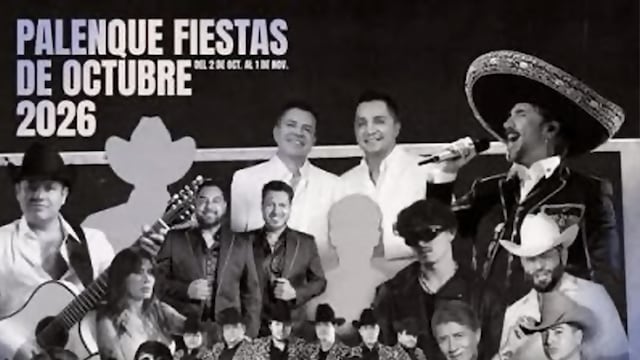 Cartel oficial del Palenque Fiestas de Octubre 2026