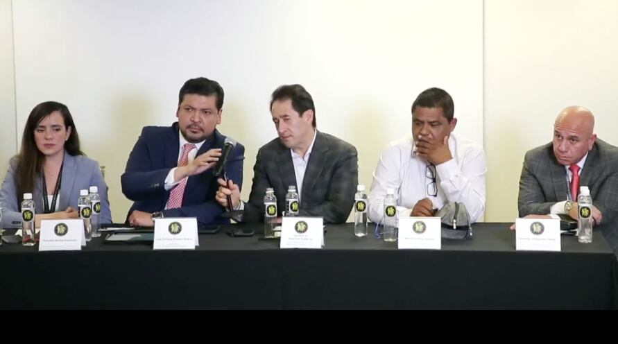 Griselda Núñez en conferencia de prensa.