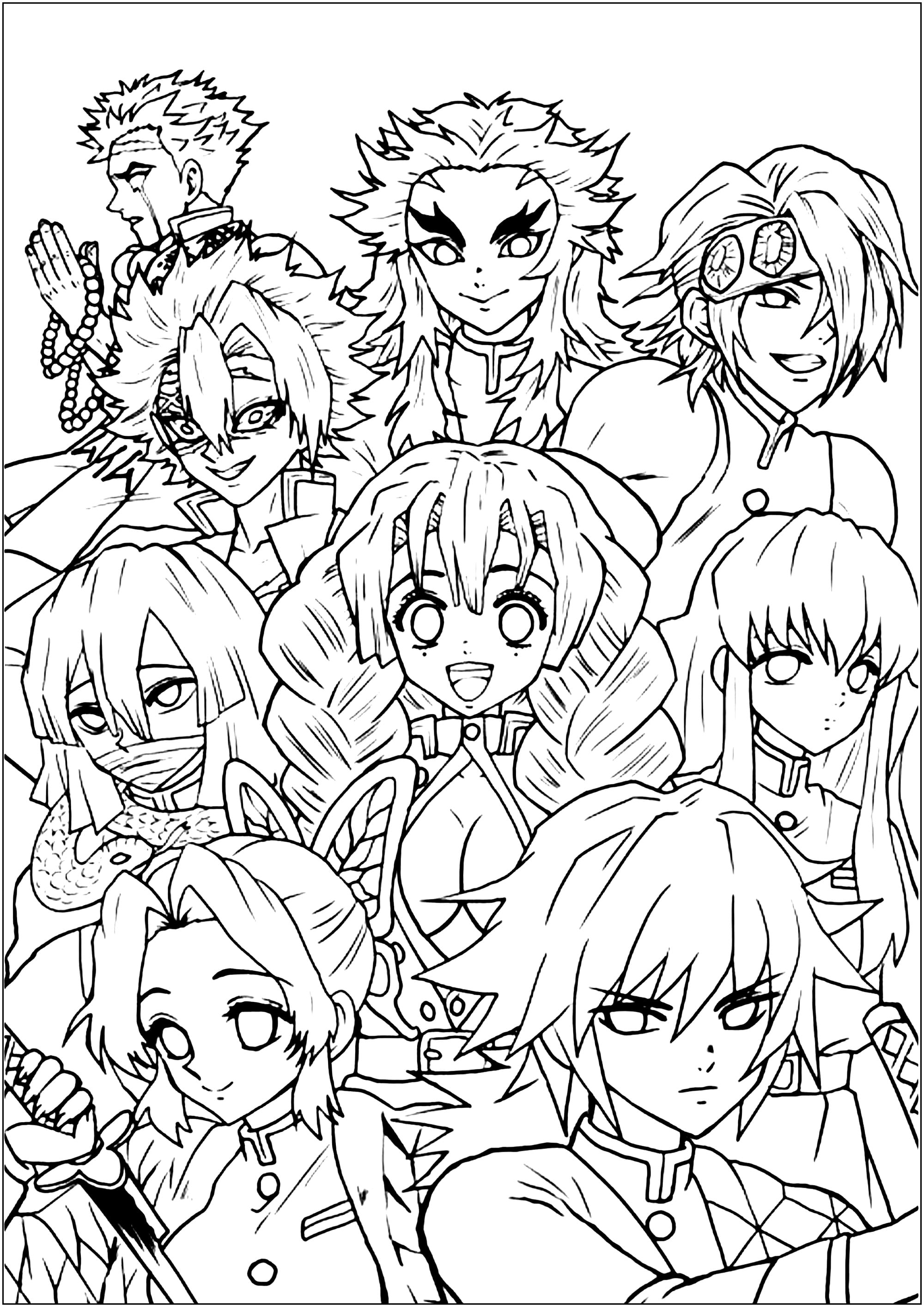 Dibujos de Demon Slayer