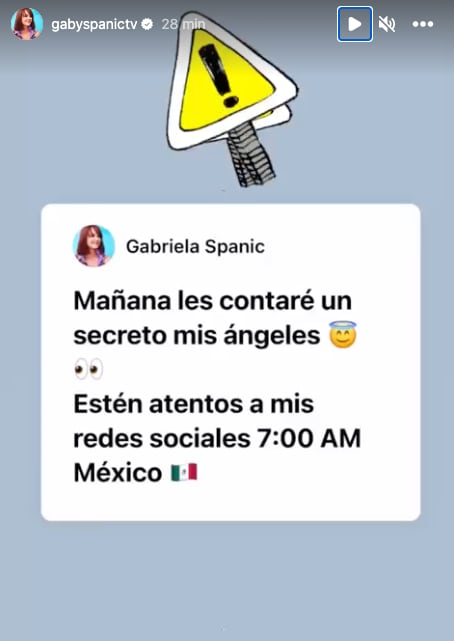 Gabriela Spanic anuncia aviso importante