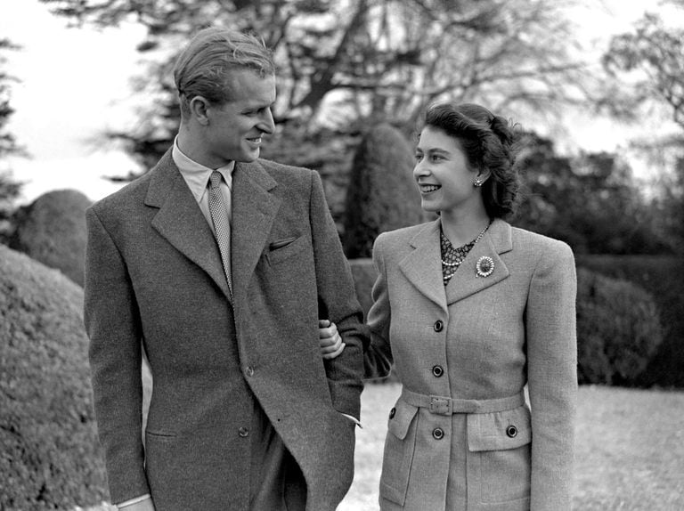 La Reina Isabel II y su esposo el Duque de Edimburgo