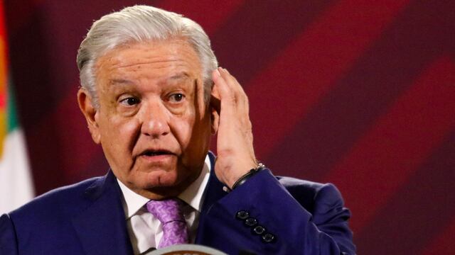 El primer mandatario del país, Andrés Manuel López Obrador, en la conferencia de prensa este inicio de semana en el salón tesorería de Palacio Nacional.