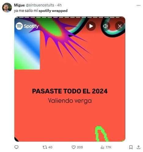 Memes del Spotify Wrapped 2024