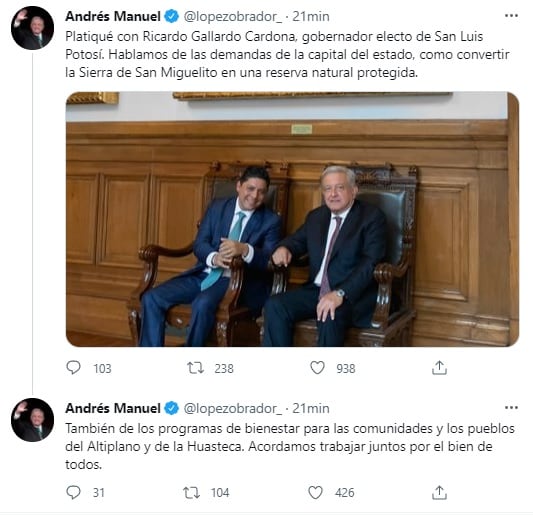 Tuit AMLO