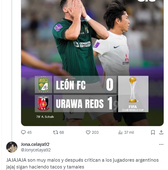 Argentinos se burlan de León