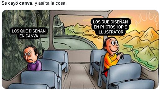 Meme de la caída de Canva