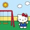 Dibujos de Hello Kitty tomando el sol de primavera para colorear: 10 plantillas para imprimir