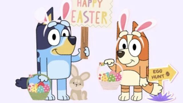 Dibujos de huevos de pascua de series infantiles,