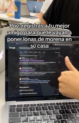 Usuaria registra a su mejor amigo para que los de Morena le pongan una lona en su casa
