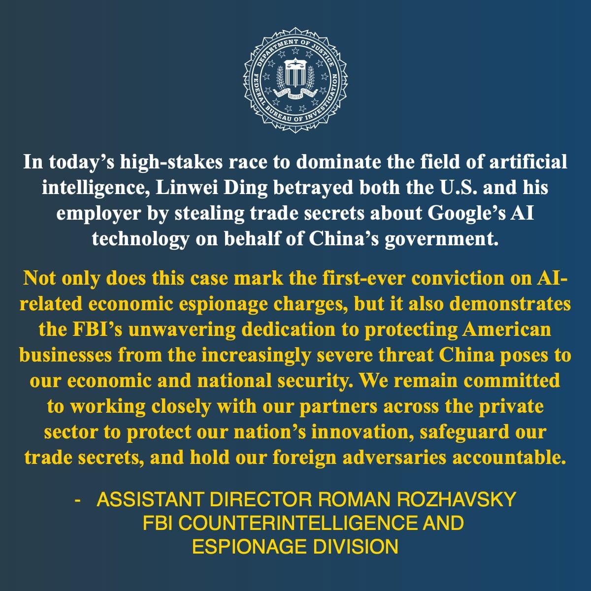 Exingeniero de Google, culpable de espionaje y robo de tecnología en Estados Unidos