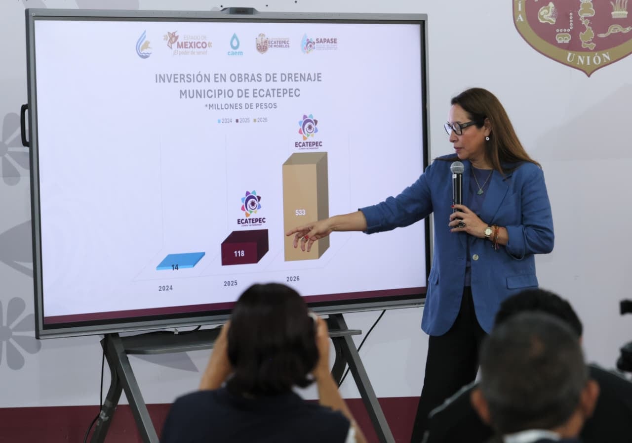 Ecatepec refuerza cárcamos y drenaje durante temporada de lluvias
