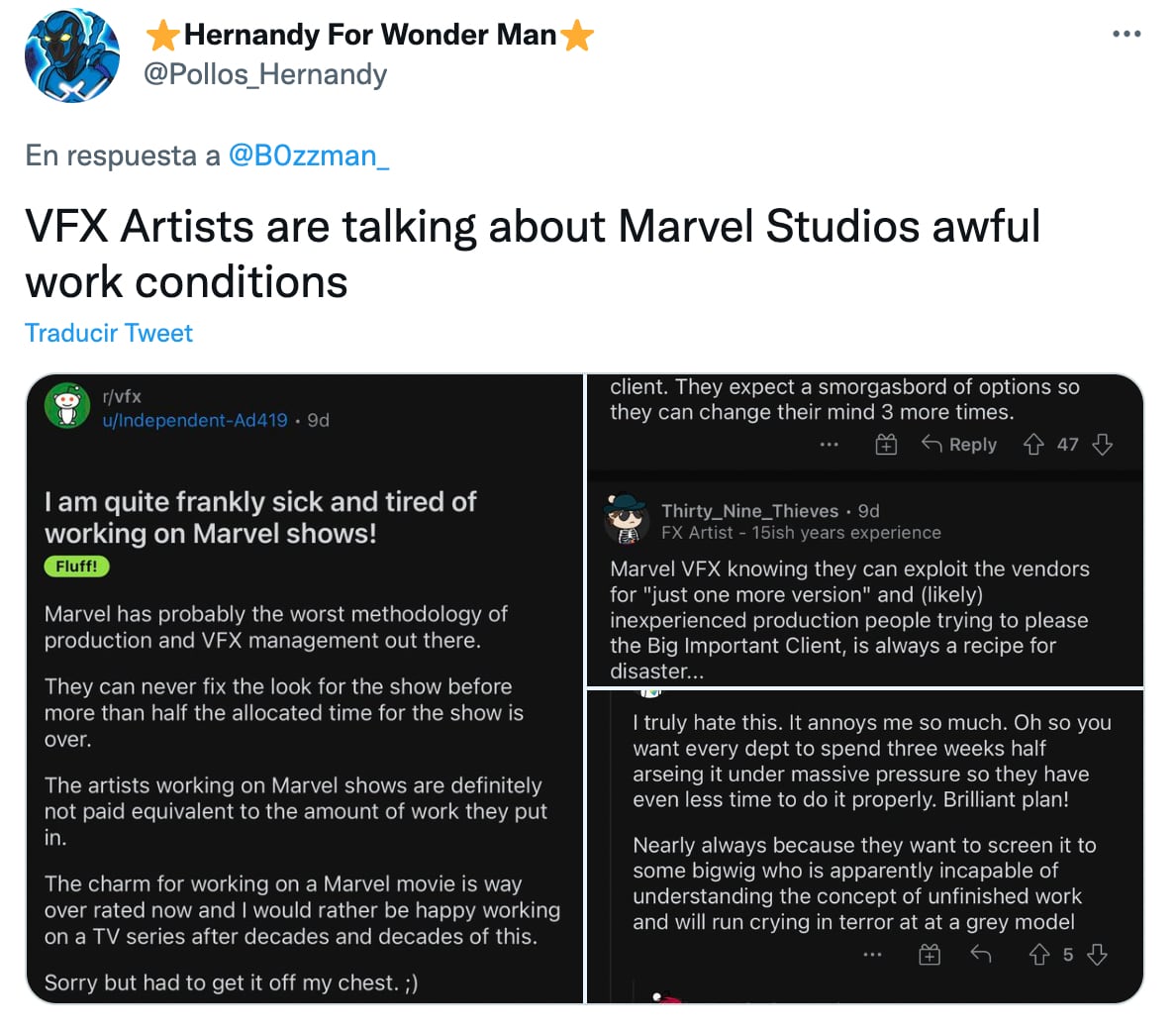 Acusaciones contra Marvel Studios