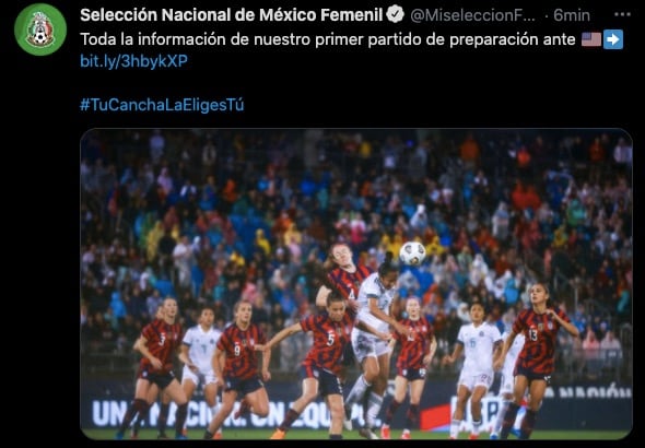 Selección Mexicana Femenil vs Estados Unidos Femenil